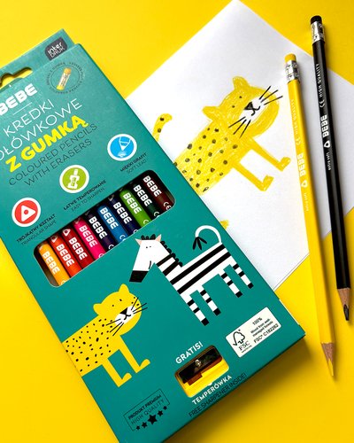 Crayons avec gomme BEBE Kids