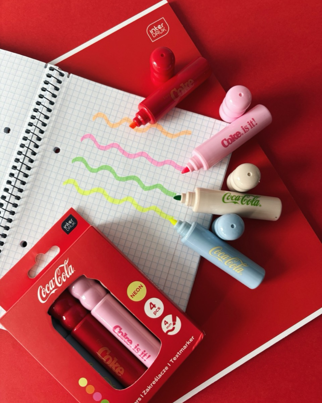 Accessoires papeterie Coca-Cola