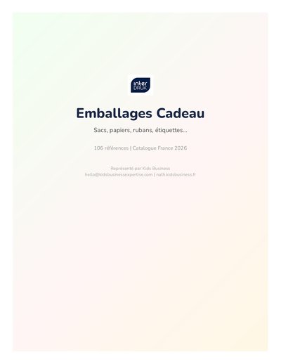 Catalogue Emballages Cadeau
